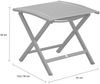 Hocker Fußbank New Jersey Garten Textilen Aluminium Anthrazit Bild 2