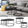 Couchtisch-Set Montreal Schwarz 77 x 40 cm 2 Teile Vicco Bild 2