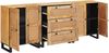 vidaXL Sideboard 3 pcs Braun 180 x 33 x 75 cm Massivholz Mango 3310059 Bild 4