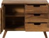 Kommode Sheesham 90x40x65 natur sandgestrahlt lackiert MALMÖ 2 #204 Bild 2