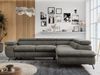 Mks Möbel 'Peter L-form' Ecksofa mit Bettfunktion, Bettkasten & einstellbaren Kopfstützen, Dunkelgrau, Velours, rechts Bild 4
