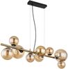Hängeleuchte Esszimmer LED Hängelampe Amber Glas Kugeln Pendelleuchte 56135-9H Bild 5