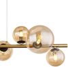 Hängeleuchte Esszimmer LED Hängelampe Amber Glas Kugeln Pendelleuchte 56135-9H Bild 4