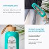 Intirilife Trinkflasche, Motivations Wasser Trinkflasche aus Glas mit Zeitmarkierung bis 900 ml Bild 3