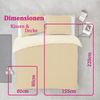 Bettwäsche-Set (155x220cm) - Byrklund Side Way Ocher-Yellow/White Bild 2