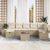 vidaXL Gartensofa-set mit Kissen 8 pcs Beige Poly-Rattan 3359410 Bild 3