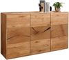 Sideboard mit Holztüren 150cm "Belfast" Wildeiche massiv Bild 5