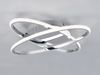 LED Deckenleuchte LANE dimmbar, Kristall Ringe oval schwenkbar Chrom, Ø 58cm Bild 3