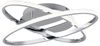 LED Deckenleuchte LANE dimmbar, Kristall Ringe oval schwenkbar Chrom, Ø 58cm Bild 2