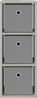 vidaXL Sideboard mit Schubladen Beton Grau 25,5 x 22 x 69,5 cm 8000551 Bild 4