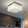LED Deckenlampe, Chrom, Glasstäbe, Kristalle, klar Bild 5