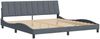 vidaXL Bettgestell ohne Matratze "Hanko" Dunkelgrau 200x200 cm Samt 3207868 Bild 3