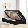 vidaXL Aufbewahrungsbett mit Matratze Schwarz 100 x 200 cm Samt 3370283 Bild 4