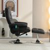 MODFU Massagesessel Massagesessel,Heizfunktion und Fußhocker (Massagesessel mit Kunstleder-Leder und 5-Kunstledernkt-Massagegerät – Drehbar, Heizfunktion, Fußhocker, Modernes Design) Bild 3