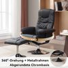 MODFU Massagesessel Massagesessel,Heizfunktion und Fußhocker (Massagesessel mit Kunstleder-Leder und 5-Kunstledernkt-Massagegerät – Drehbar, Heizfunktion, Fußhocker, Modernes Design) Bild 5