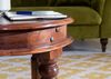 Couchtisch rund Akazie 60x60x45 nougat lackiert OXFORD #329 Bild 4