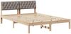 vidaXL Bettgestell Braun und Taupe 135 x 190 cm Massivholz Kiefer 878622 Bild 2