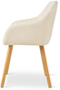 GOEURVANT 1381 Esszimmerstühle 2er-Set, Chenille - Creme Bild 5
