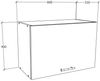 VCM Küchenmöbel Hängeschrank Esilo 918671 Weiß H. 40 x B. 60 x T. 31 cm Bild 4
