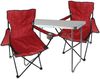 3-teiliges Campingmöbel Set rot XL Tisch 80x60x68cm + Campingstühle Bild 2