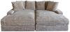 KAWOLA Big Sofa CADY Megacord taupe 73 x 168 x 248 cm Bild 3