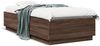 vidaXL Bettgestell Braun Eichen-Optik 100x200 cm Holzwerkstoff 3209722 Bild 2