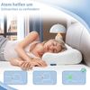 LAMB Nackenstützkissen mit Memory Foam, höheneinstellbar, Polyester, Weiß, 50x36x(10/8) cm Bild 4
