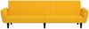 vidaXL Schlafsofa 2-Sitzer Gelb Samt 375864 Bild 5