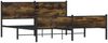 vidaXL Metallbett ohne Matratze Räuchereiche 183x213 cm 3301388 Bild 4
