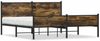 vidaXL Metallbett ohne Matratze Räuchereiche 183x213 cm 3301388 Bild 2