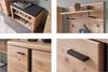 Garderobenpaneel Sonos, Echtholz, Holzwerkstoff, Holzfarben, 80 x 120 x 30 cm Bild 5