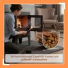 Relaxdays Modernes Kaminholzregal in U-Form Bild 3