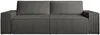 Vente-unique - AMELIA Sofa Samt Grau - B 102 cm x H 85 cm x L 257 cm Bild 2