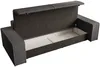 Vente-unique - AMELIA Sofa Samt Grau - B 102 cm x H 85 cm x L 257 cm Bild 5