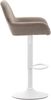 CLP 2er Set Barhocker Braga Stoff drehbar und höhenverstellbar,taupe weiß Bild 4