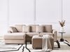 Rechtsseitiges Ecksofa mit Ottomane KOHLO Stoff Taupe Rechtsseitig Bild 3