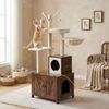 Relaxdays Kratzbaum mit Katzenklo-Schrank 150 cm Bild 5