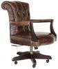 Bürostuhl Chesterfield Court aus echtem Rindsleder Whisky Bild 3