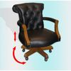 Bürostuhl Chesterfield Court aus echtem Rindsleder Whisky Bild 4