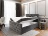 Masseno Boxbett FONDI 160x200 cm mit Bonell Matratze und Topper, Doppelbett, Polsterbett mit Kopfteil, Boxspringbett Bild 3