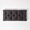 Homescapes Sitzkissen Sofa-Auflage 100x48 cm mit Veloursbezug – dickes Sitzkissen schwarz Bild 3