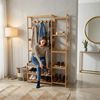 Relaxdays Garderobenständer mit Sitzbank & Haken Bild 2