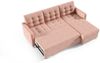 Ecksofa Sofa NURI Stoff Luis Gelb mit Schlaffunktion Ottomane Rechts Bild 2