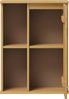Badoberschrank 52x70cm 'Detroit' Kiefer massiv eichefarbig & schwarz Bild 3