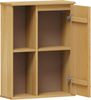 Badoberschrank 52x70cm 'Detroit' Kiefer massiv eichefarbig & schwarz Bild 5