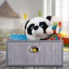 3 x Aufbewahrungskorb Bambus flach braun Bild 5