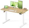 VASAGLE Elektrisch verstellbarer Stehtisch, Memory-Funktion mit 4 Höhen, Schreibtisch für Home Office, 120 x 60 cm, eichenfarben Bild 2