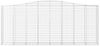 vidaXL Gabionen mit Hochbogen 9 Stk. 400x50x160/180cm Verzinktes Eisen 3146002 Bild 4