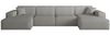 Wohnlandschaft Sofa U-Form CELES PREMIUM in Stoff Scala Grau Bild 2