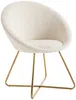 Vente-unique - BURBAN Stuhl Stoff Weiß - B 57,5 cm x H 83 cm x L 70 cm Bild 3